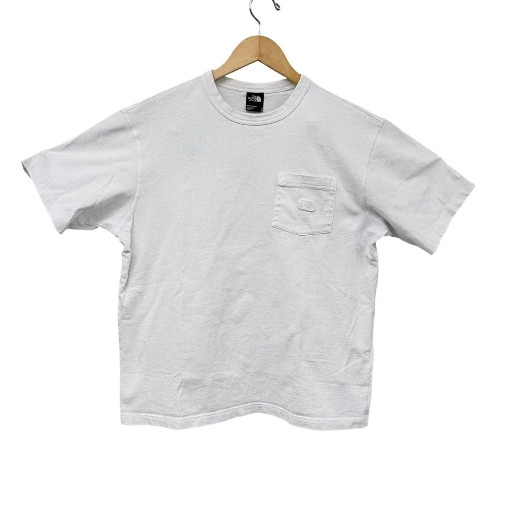 The North Face Mens White Pocket T-Shirt Short Sleeve Crew Neck Size M SS6777058